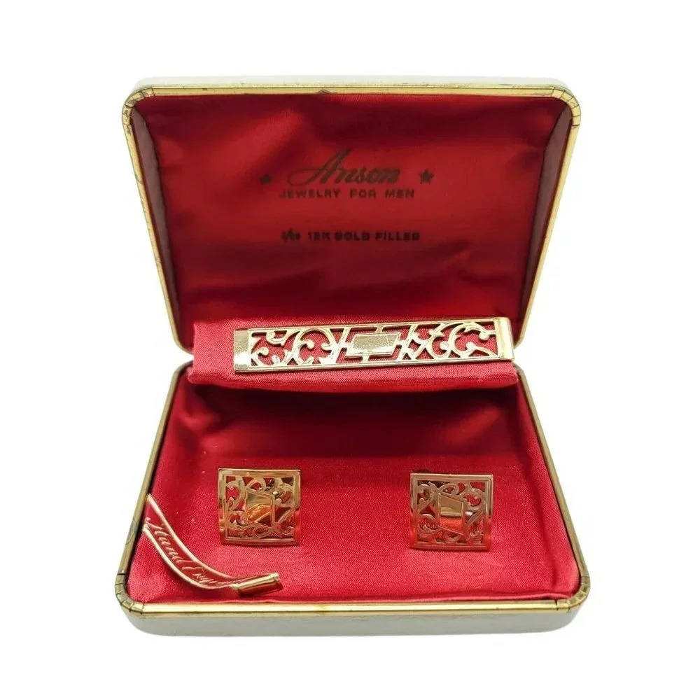 Anson Engravable 12kt Gold Filled Mid Century Mode